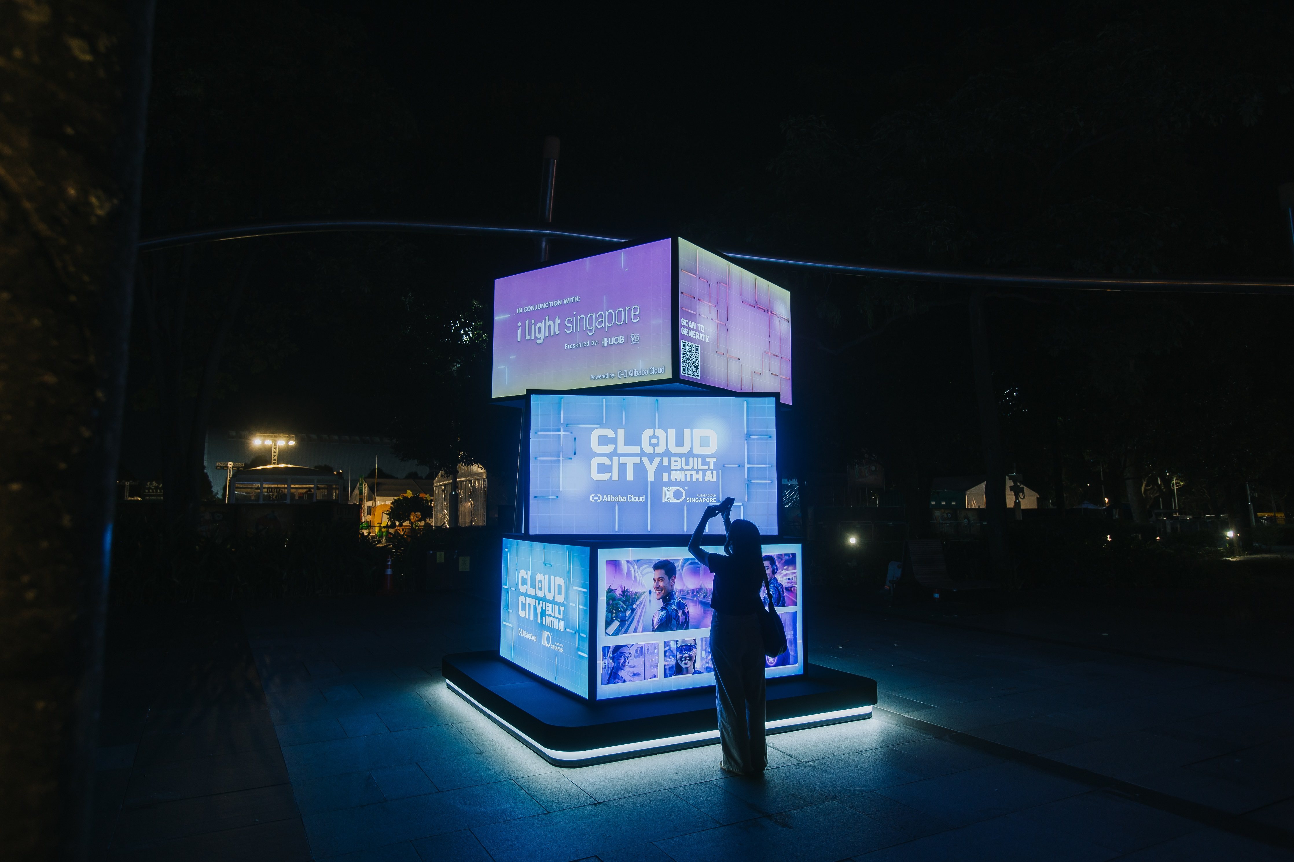 Alibaba Cloud City Installation @ Ilight Singapore 2025